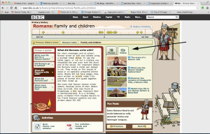 Located in the center-right of the page are videos used to make some of these historical ideas come to life. 